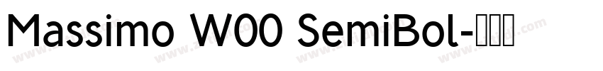 Massimo W00 SemiBol字体转换 Massimo W00 SemiBol字体转换